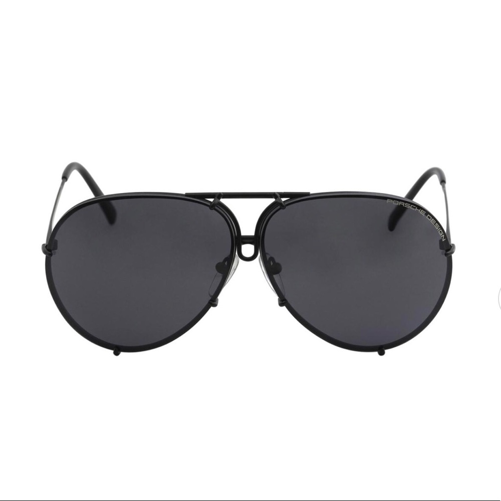 Porsche Design Aviators P8478 Black/Grey / 63 Kardashian NEW IN BOX